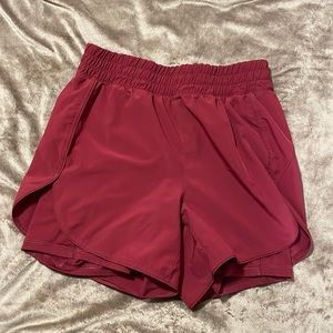 Red Running Shorts